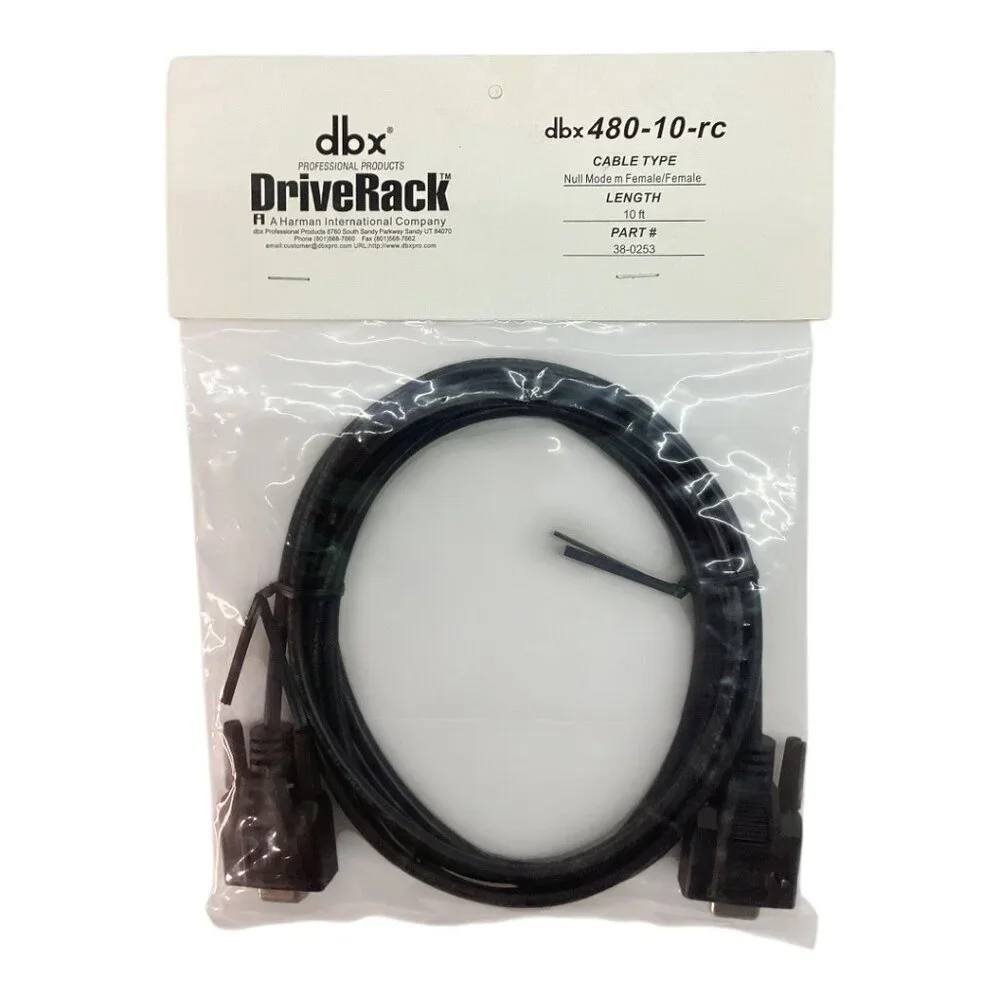 dbx DriveRack 480-10-rc Null Modem m Female/Female Length-10 ft Cable 38-0253